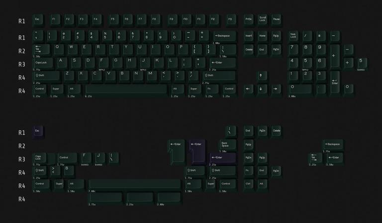 DCS Vert (IC) - Keycap interest check cover image featuring DCS Vert, keycap set, dark green, GB, MOQ, sublegends, French, Discord, wax mold bet, SP, GMK Taiga