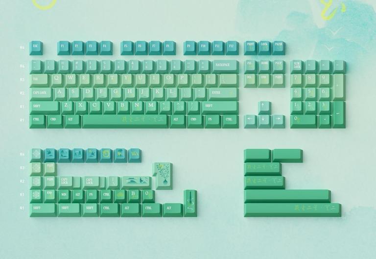 WUkds Jade Keycaps (IC)