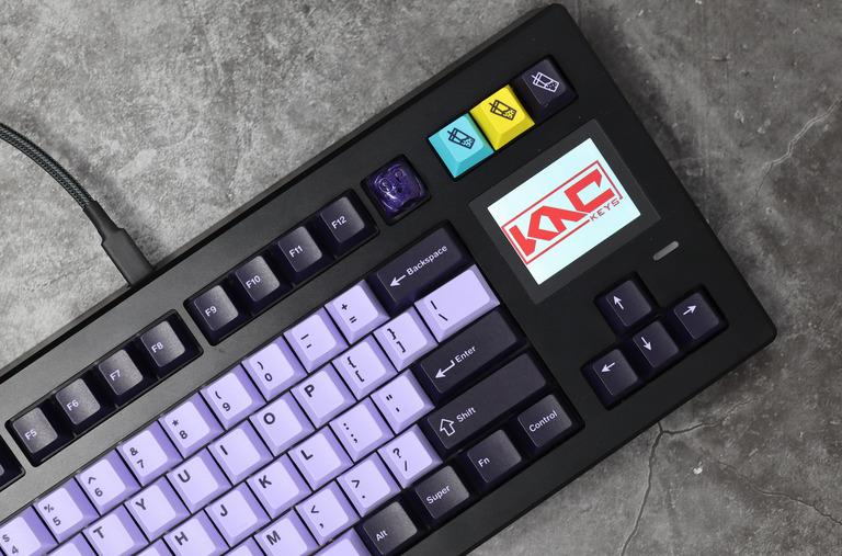 SP-Star's D82 (IC) - Keyboard interest check cover image featuring SP-Star's D82, TKL keyboard, mechanical keyboard, custom keyboard, gasket mount,  aluminum case,  LCD screen,  hotswap PCB,  KNC Keys 1