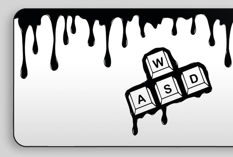 Liquid WASD Deskmat