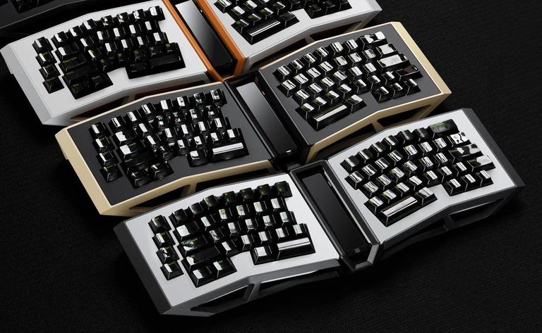 AM AFA - Keyboard group buy cover image featuring AM AFA, Angry Miao, keyboard, adjustable flex, Alice, group buy, Bluetooth, USB Type-C, leaf-spring, hotswap PCB, customization, 65% layout