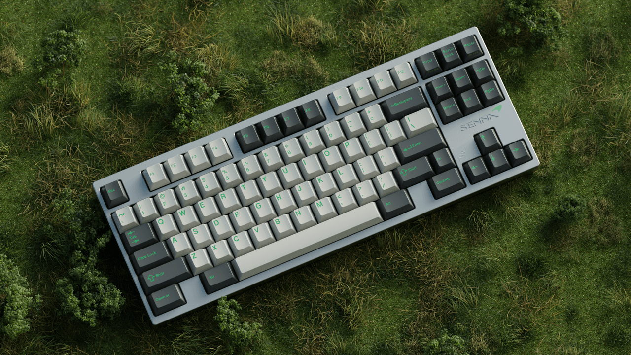 GMK Coniferous R2.5 (GB) - Keycap group buy cover image featuring GMK Coniferous, keycap group buy, mechanical keyboard, artisan keycaps, Donutcats