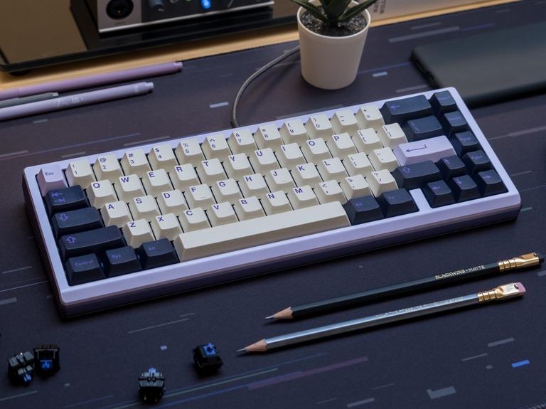 Reverie - Keyboard group buy cover image featuring Reverie, mechanical keyboard, 65% keyboard,  8-degree typing angle,  aluminum case, polycarbonate plate,  wireless hotswap,  CannonKeys, Swagkeys,  group buy