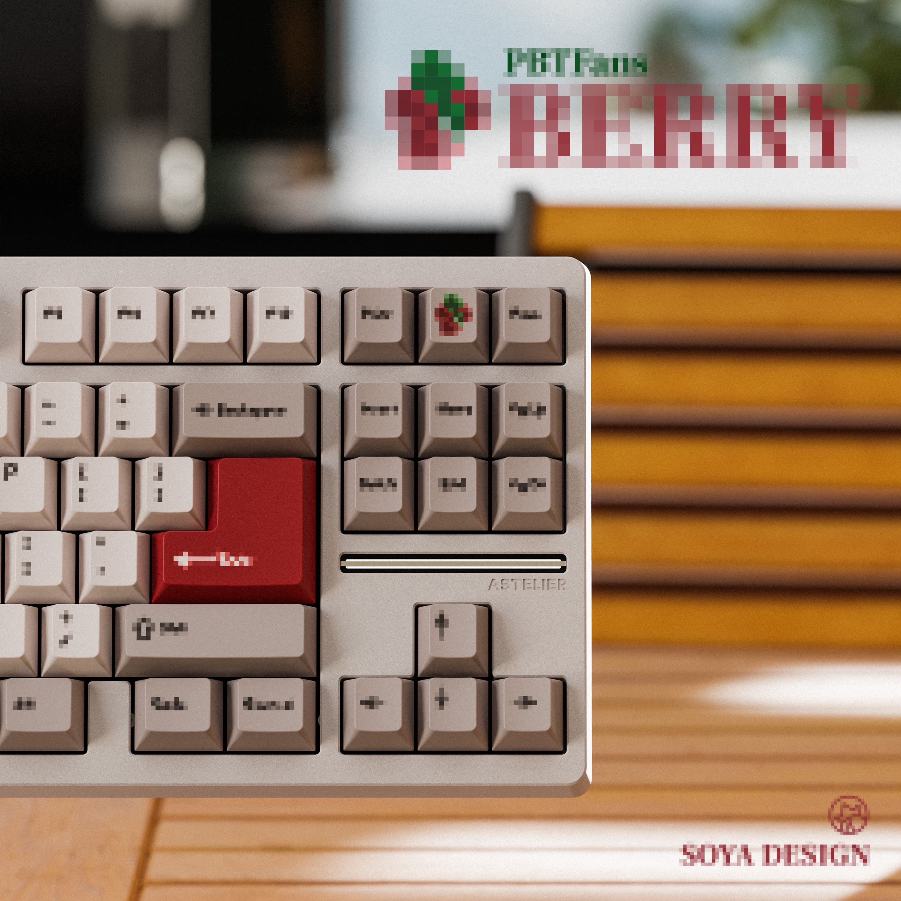 PBTFans Berry -Beige- Keycaps - Gallery image 1 showing project details