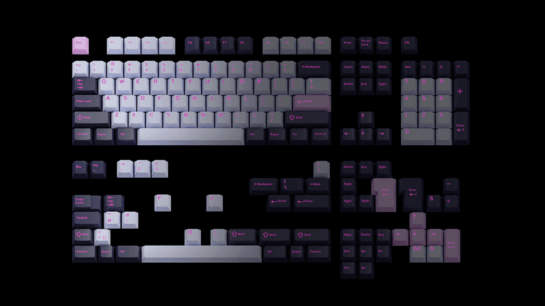 KKB Cyber Girl (IC) - Keycap interest check cover image featuring KKB Cyber Girl, keycaps, anime keycaps,  glow-in-the-dark keycaps,  PBT keycaps,  mechanical keyboard,  KeyKobo,  CLICK CLACK,  UniKeys,  deskesthe