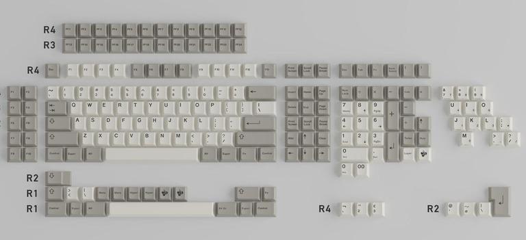 XMI Vintage Support Extension Set (IC) - Keycap interest check cover image featuring xmi, vintage support, extension set, keycaps, mechanical keyboard, custom keyboard, vintage layouts, dyesub pbt, function keys, navigation cluster, numpad