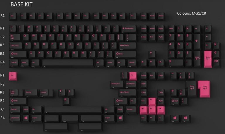 GMK Pink on Black (IC)