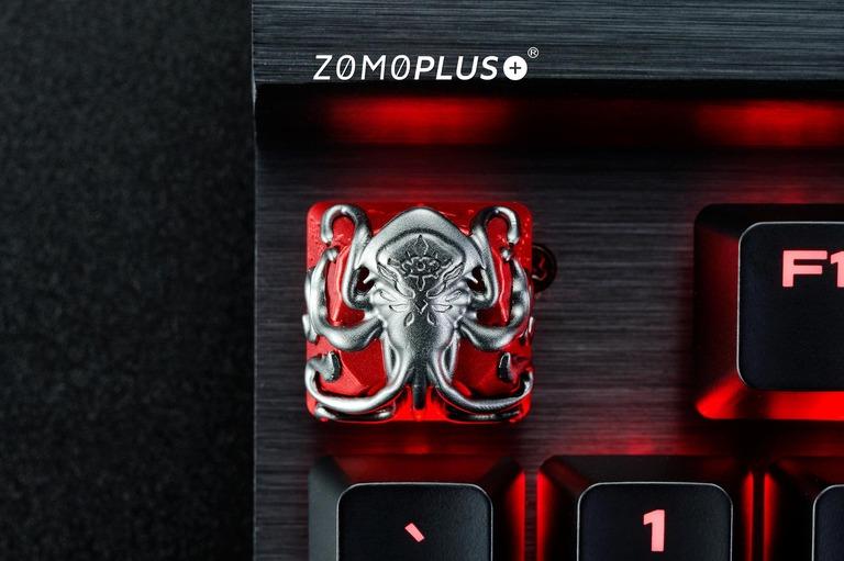Metal Artisan - Cthulhu by ZOMOPLUS (IC) - Keycap interest check cover image featuring cthulhu keycap, artisan keycap, zomoplus, lovecraft, horror keycap, cnc machined, aluminum keycap, anodized keycap, mythology keycap, occult keycap