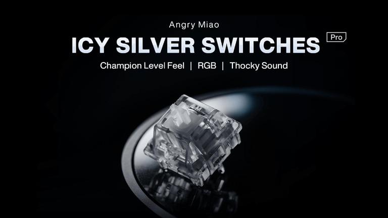 AM Icy Silver Pro Switches (IC)