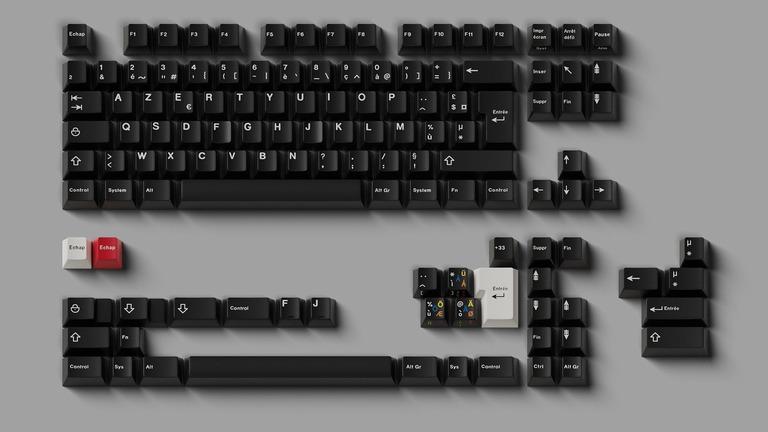 GMK Blanc Sur Noir (IC)