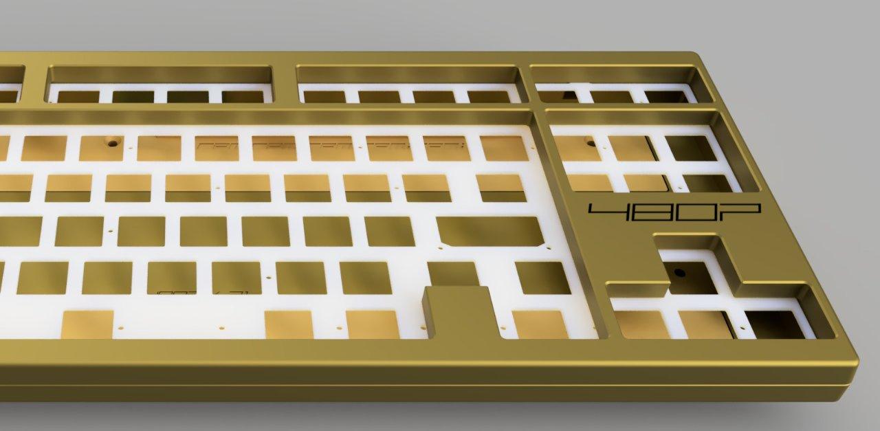 480p: EC + MX TKL (IC) - Keyboard interest check cover image featuring 480p, TKL, custom keyboard, EC, MX, raw metals, prototype, DDS, brass, design, limited edition