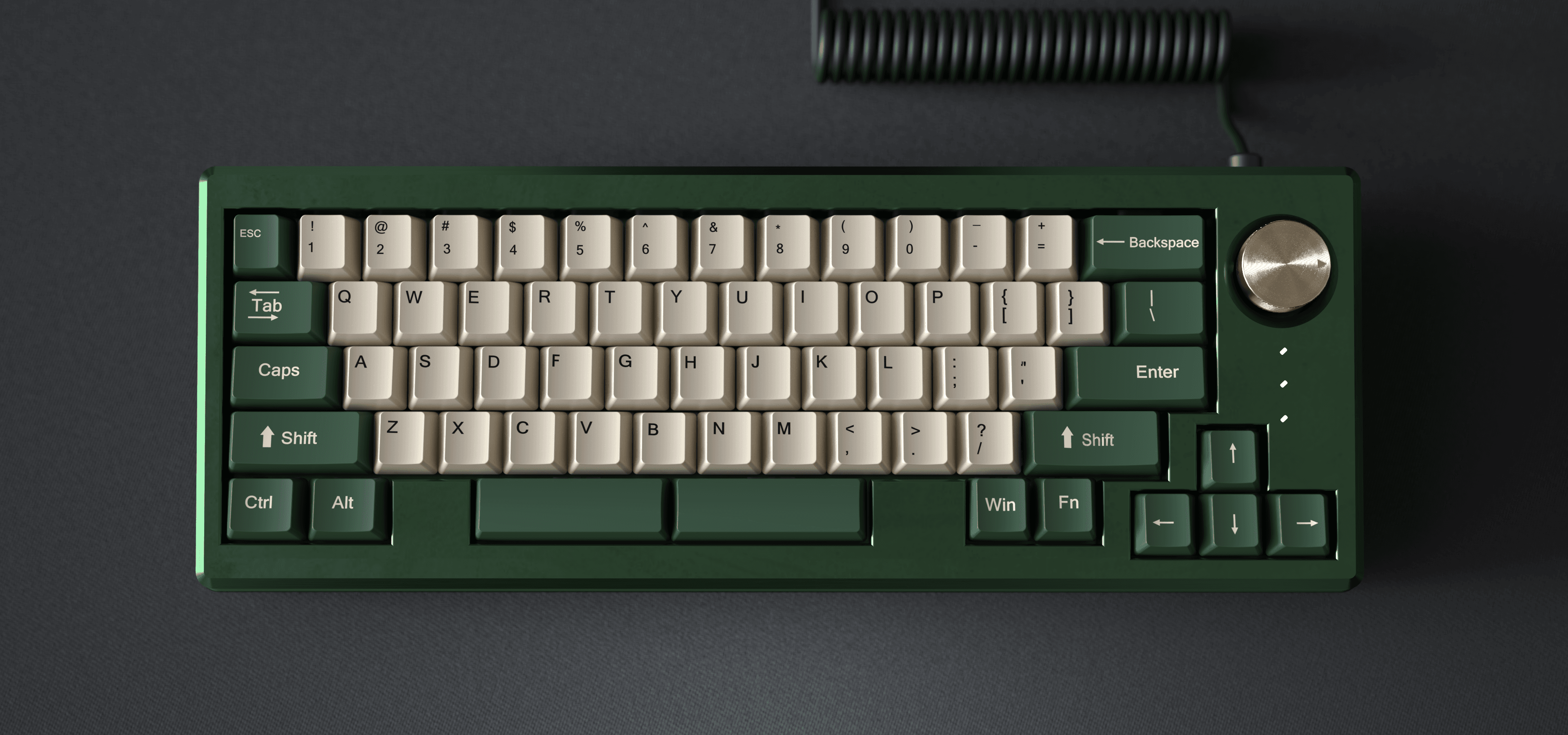 Synapse60 (IC) - Keyboard interest check cover image featuring Synapse60, BRN Labs, 60% keyboard, rotary encoder, gasket-mounted