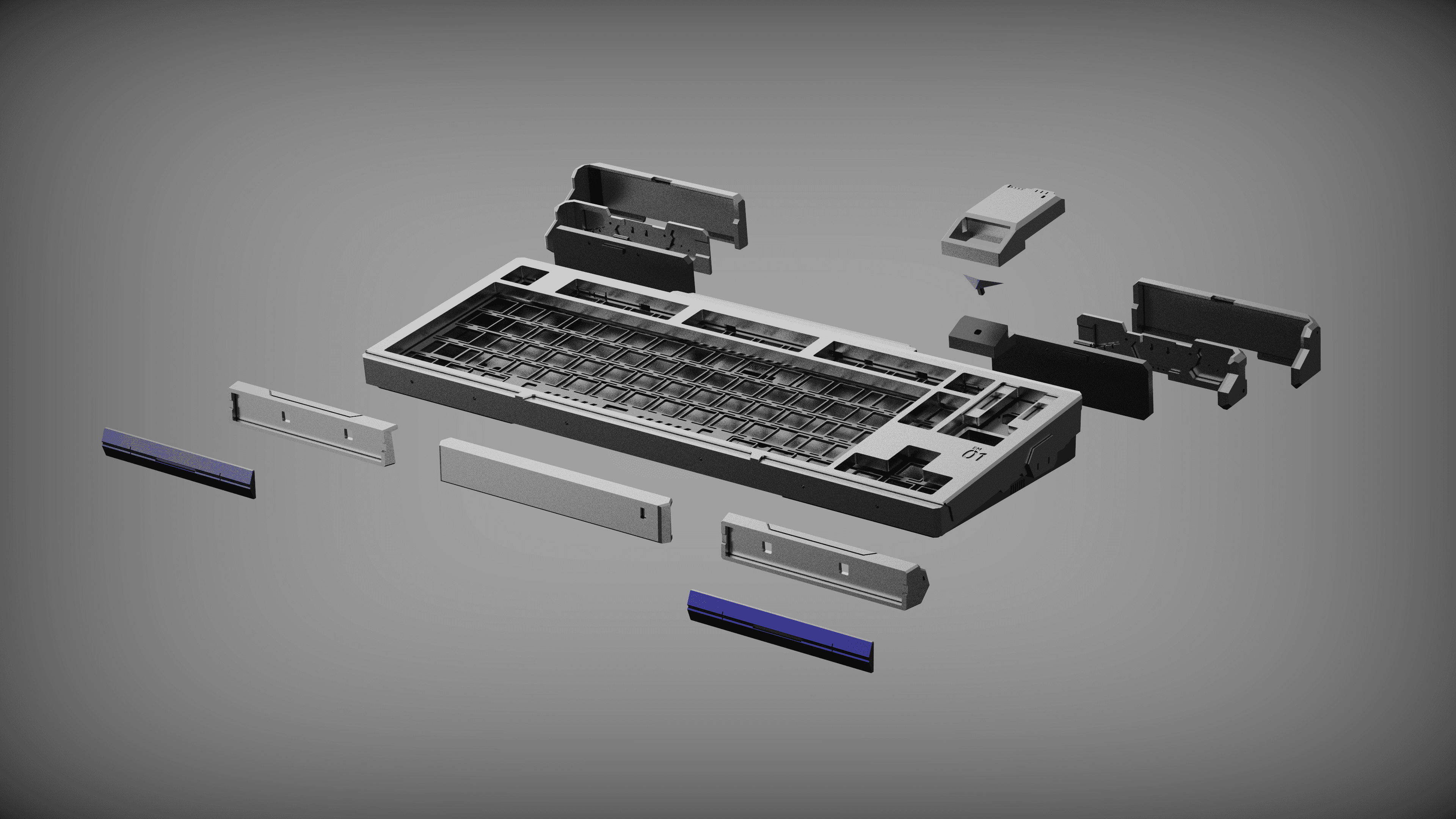 EM-01 80% Mecha-Themed Keyboard - Gallery image 4 showing project details
