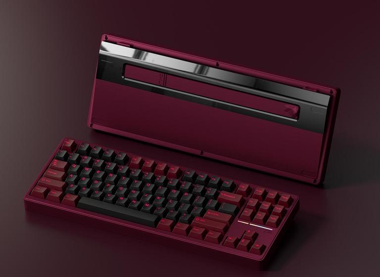 CKW80 TKL/WKL - Keyboard group buy cover image featuring CKW80, TKL, WKL, Velocifire, mechanical keyboard, customizable keyboard, mounting options, type-c connector, anodized aluminum, PVD brass, Bluetooth hotswap, solder PCB
