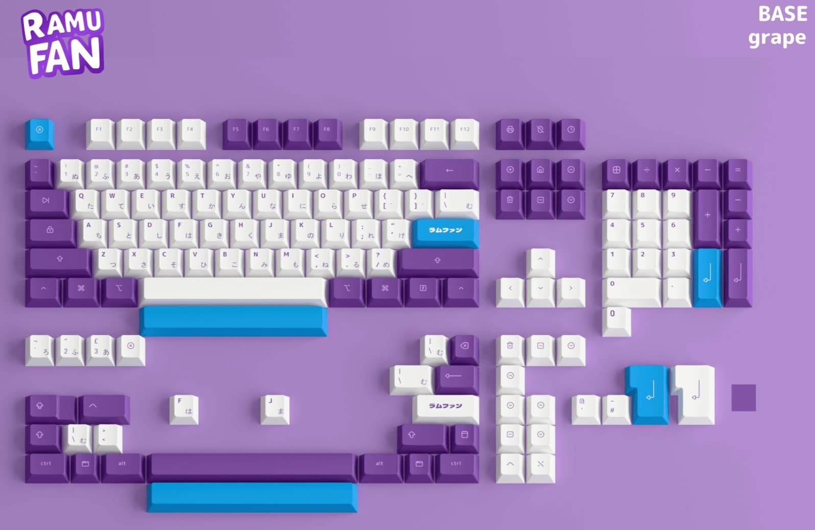 Ramu Fans Keycap Set (IC)