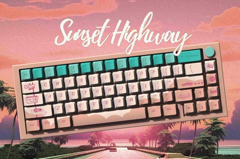 Sunset Highway Keycaps (IC)