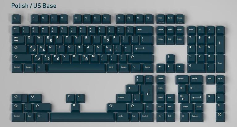 GMK Prussian Blue (IC) - Keycap interest check cover image featuring GMK Prussian Blue, keycap set, custom keycaps, Cherry profile, ABS plastic, Prussian Blue, Kingdom of Prussia, Polish base kit, German base kit, spacebars kit, international kit