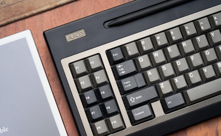 OGR2 by AKB (IC) - Keyboard interest check cover image featuring OGR2, AKB, custom keyboards, vintage design, Cherry design, modular board, keyboard prototype, GB plans, USB-C PCB, FTL conversion kits