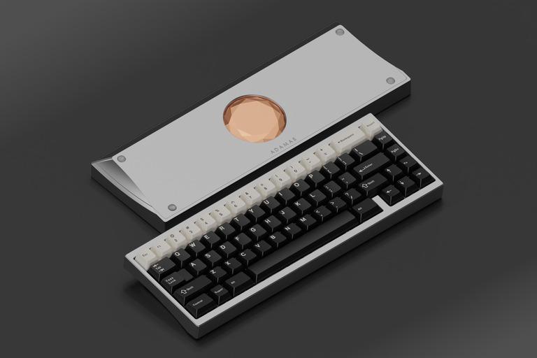RAE ADAMAS 65% (IC) - Keyboard interest check cover image featuring RAE Adamas, mechanical keyboard, 65% keyboard, custom keyboard, gasket mount, top mount, aluminum keyboard, copper weight,  Zed65 PCB,  Mechlovin' Studio