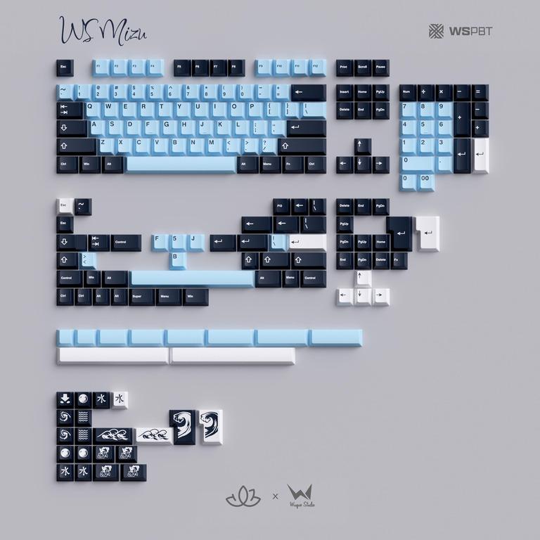 WS PBT MIZU Keycaps (IC)