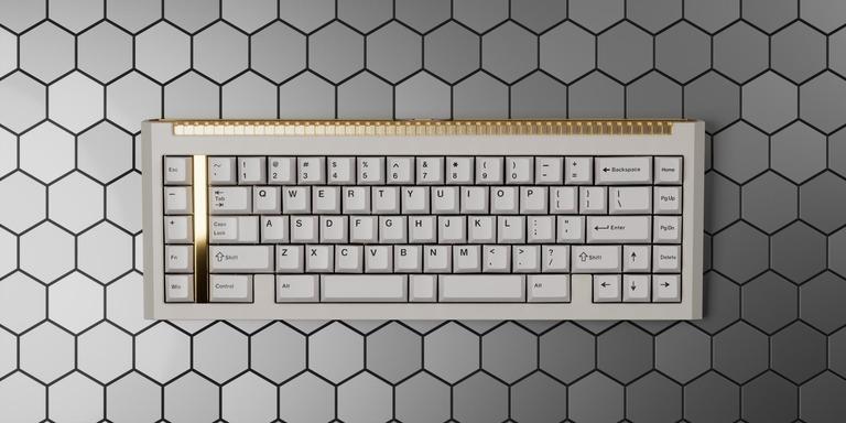 AeroBoard70 & Wrist Rest (IC) - Keyboard interest check cover image featuring AeroBoard70, mechanical keyboard, 70% keyboard, custom keyboard,  aluminum case,  gasket mount,  leaf-spring mount,  hotswap PCB,  RGB lighting