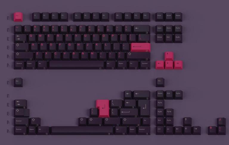 WS Orchid Strings - Keycap group buy cover image featuring WS Orchid Strings, keycaps, group buy, Wuque Studio, Cherry profile, novelty kit, deskmat, CannonKeys, double-shot PBT