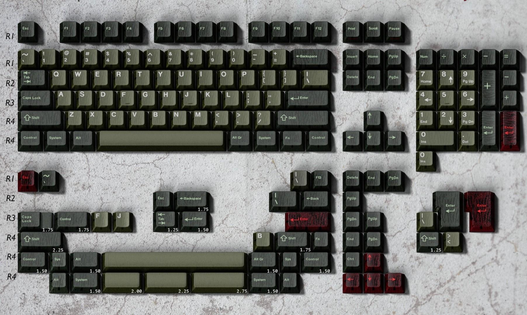 GMK CYL Zombie (IC) - Keycap interest check by Bobatype
