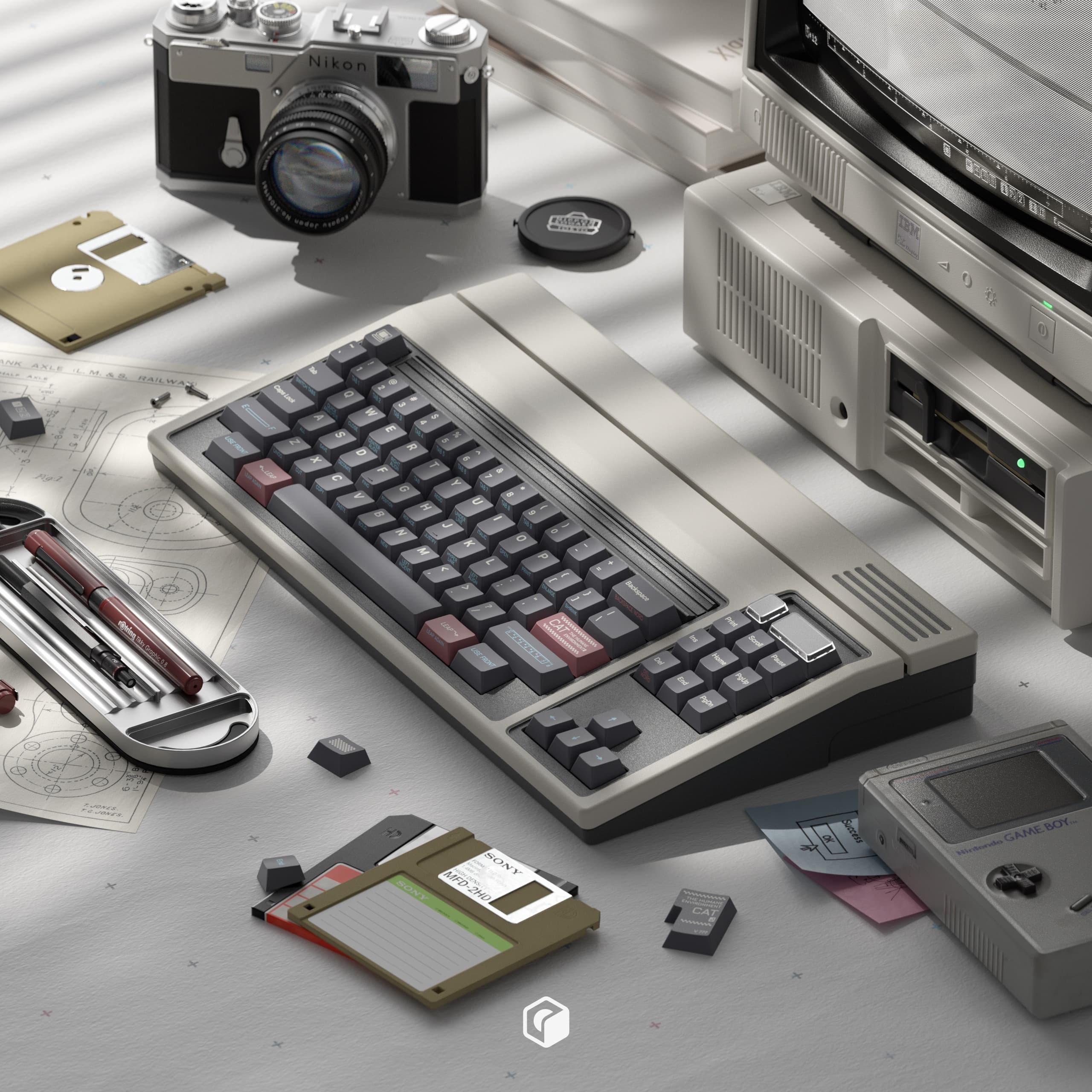 KAP-Retro:CAT Keycap Set - Gallery image 3 showing project details