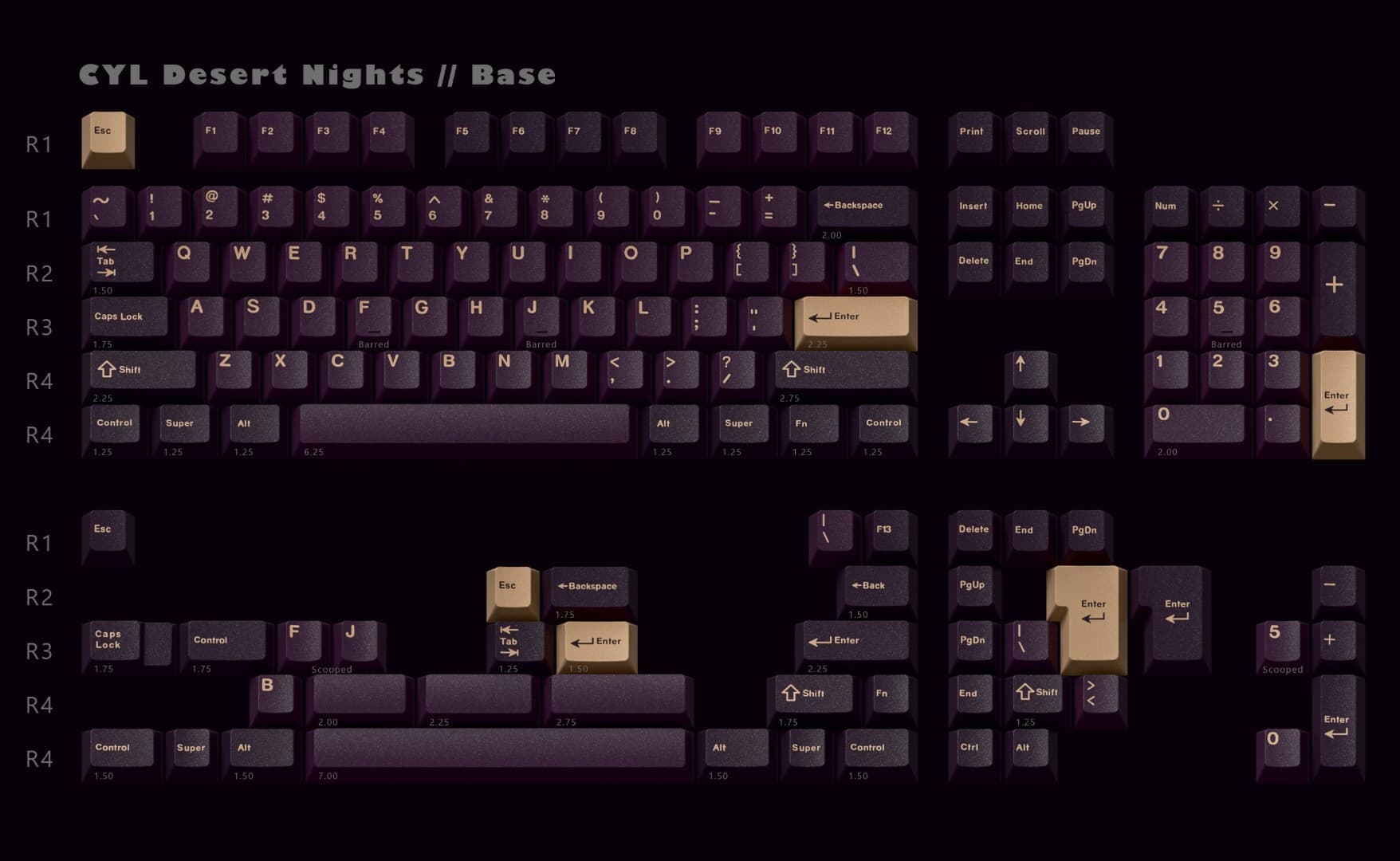GMK CYL Desert Nights - Keycap