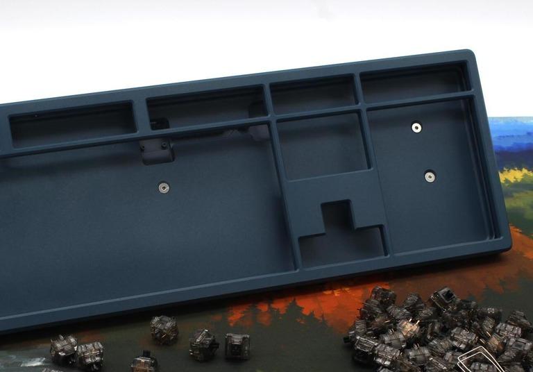 Fossil Full Size Keyboard - Keyboard group buy cover image featuring Fossil keyboard, full size keyboard, Van Dusen, Carolina Mech, group buy, custom keyboard, ALPS support, cerakote, Hiney PCB, mechanical keyboard