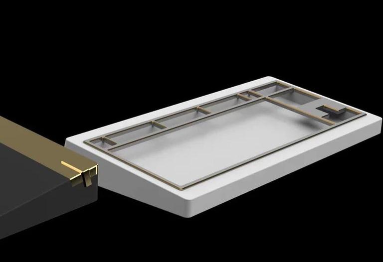 Heracles 80 TKL (IC) - Keyboard interest check cover image featuring CHAOSERA, Heracles 80, keyboard, TKL, IC stage, anodic oxidation, electrophoresis, surface treatment, proofing, titanium weights, CNC process, structural design