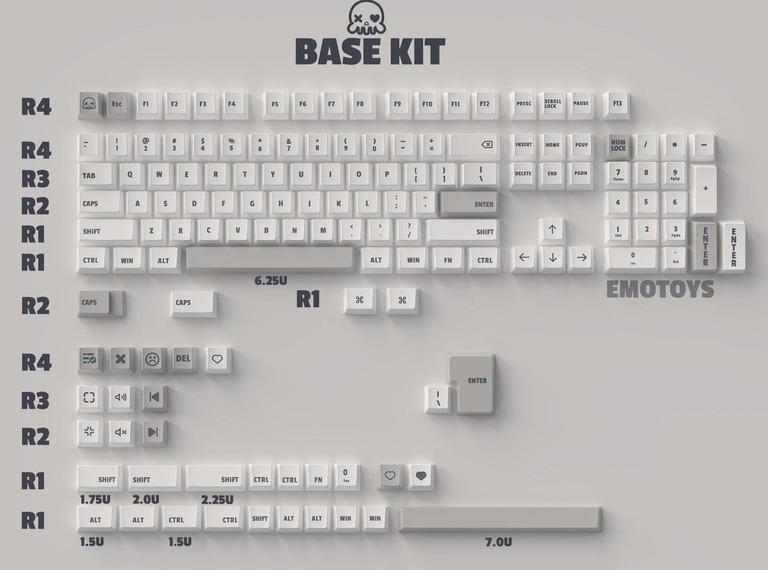 Tyche One Keycaps (GB) - Keycap group buy cover image featuring Tyche one keycaps, Moyu.studio, Cherry profile, Dyesub PBT, MX switch compatible, pre-order, keyboard accessories