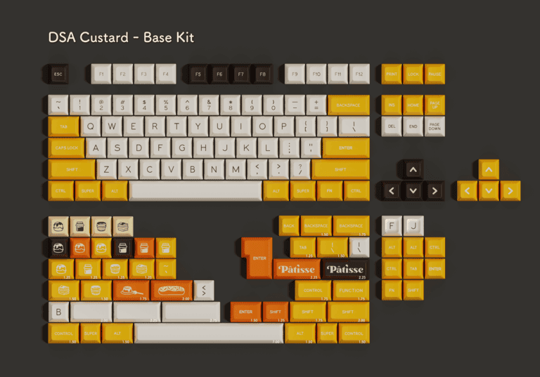 DSA Custard Keycaps (IC)