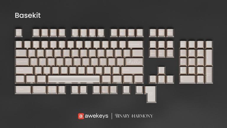 Awekeys 'Hello Silver' Metal Keycaps (IC)
