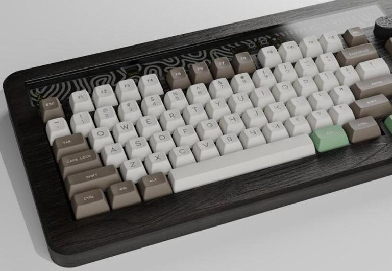 LCK75 Round 2 - Keyboard group buy cover image featuring LCK75, group buy, keyboard kits, ISO support, split backspace, PCB kits, black kit, white kit, purple kit, shipping details, limited edition case