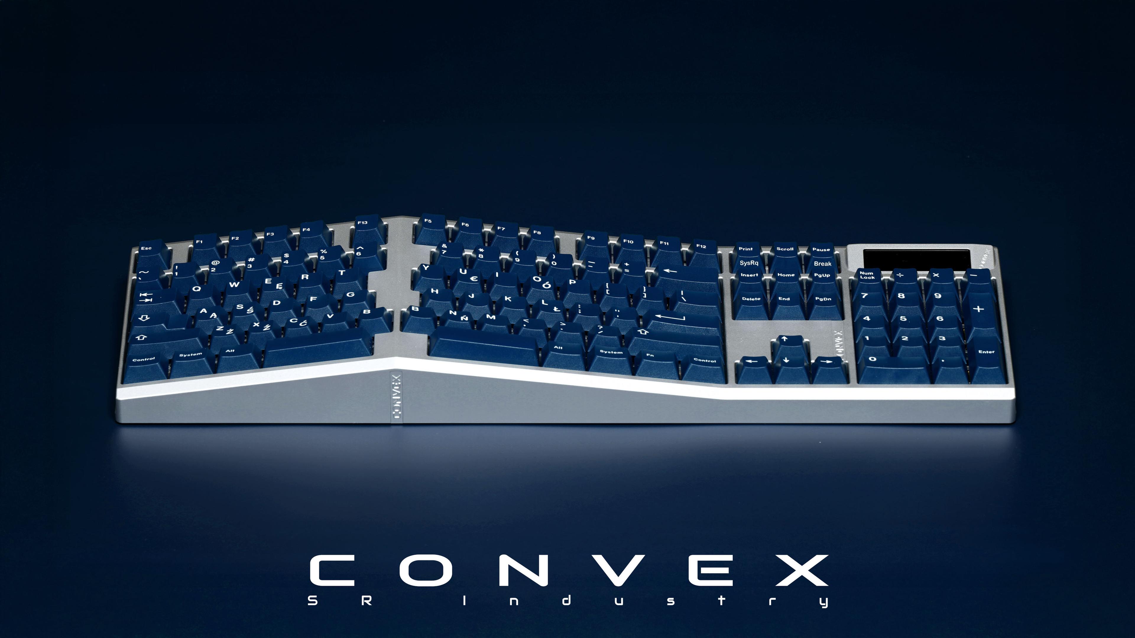CONVEX Tenting Full Layout Keyboard Kit - Keyboard interest check cover image featuring CONVEX, tenting keyboard, full layout keyboard, ergonomic keyboard, built-in calculator