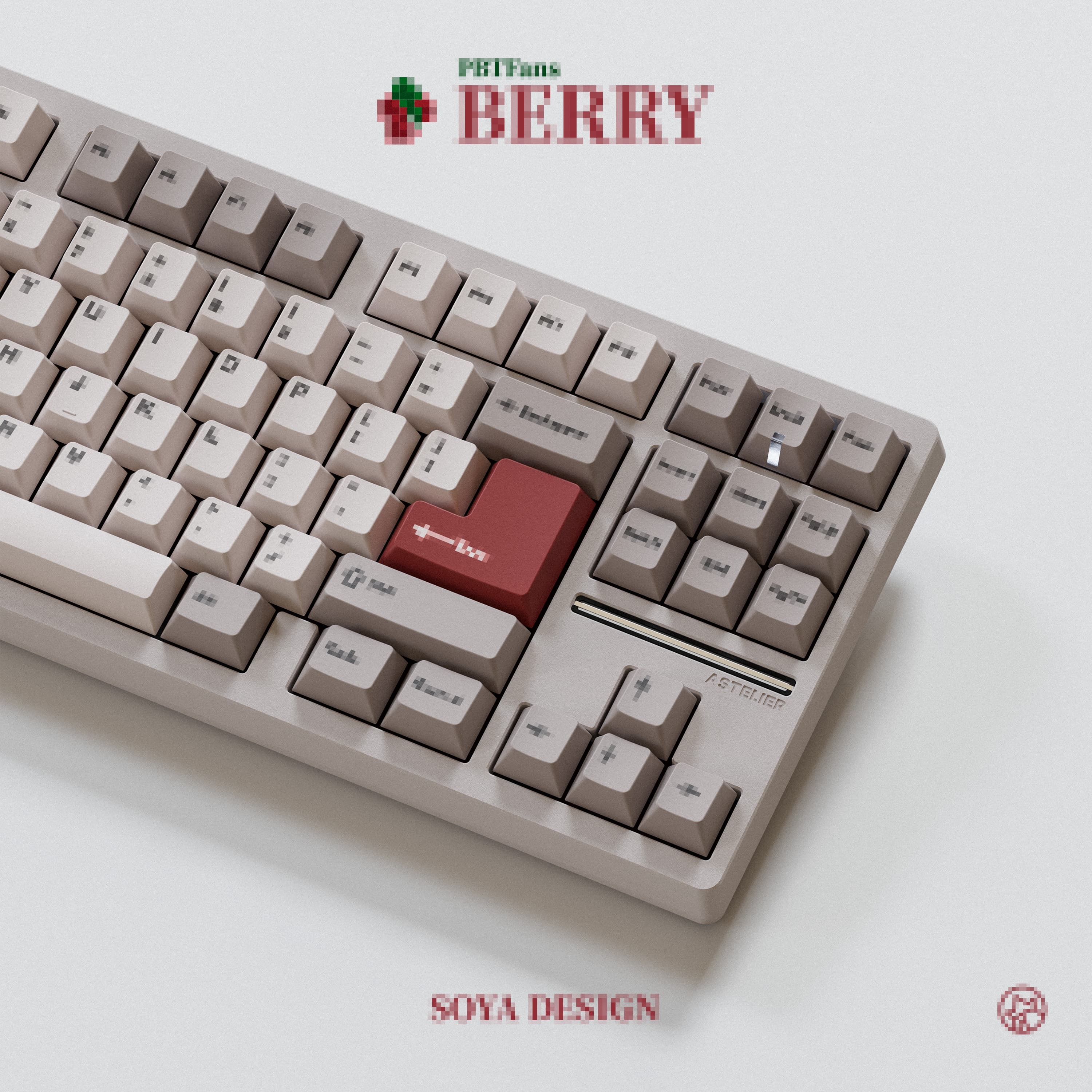 PBTFans Berry -Beige- Keycaps - Gallery image 3 showing project details