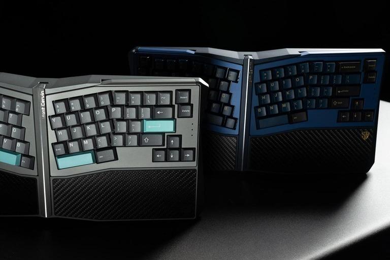 Mont Cervin (IC) - Keyboard interest check cover image featuring Mont Cervin, tented ergo keyboard, KLC, Syryan Industry, adjustable typing angle, magnetic levitation, PCB, hot swap, EM8, custom keyboard