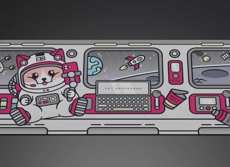 SpacePaws Deskmat