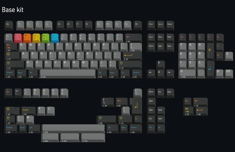 Keykobo Instant (GB) - Keycap group buy cover image featuring Keykobo Instant, keycaps, mechanical keyboard, custom keyboard, doubleshot legends, PBT plastic, modern design, base kit, novelties, UK ISO, international kit
