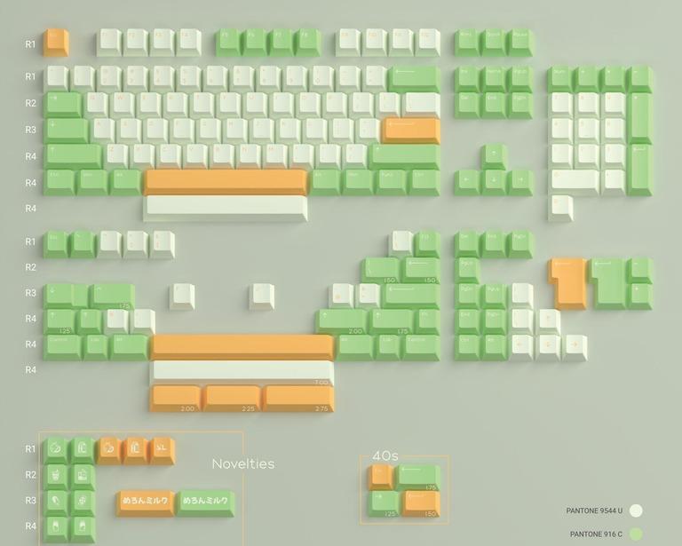 Melon Milk Keycaps