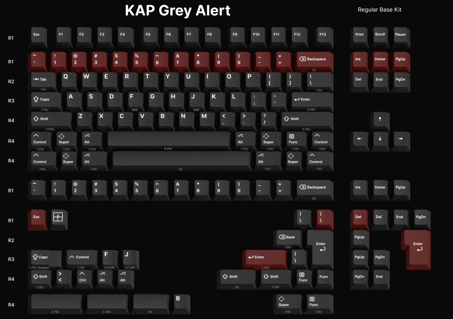 KAP Grey Alert - Keycap interest check by MonacoKeys