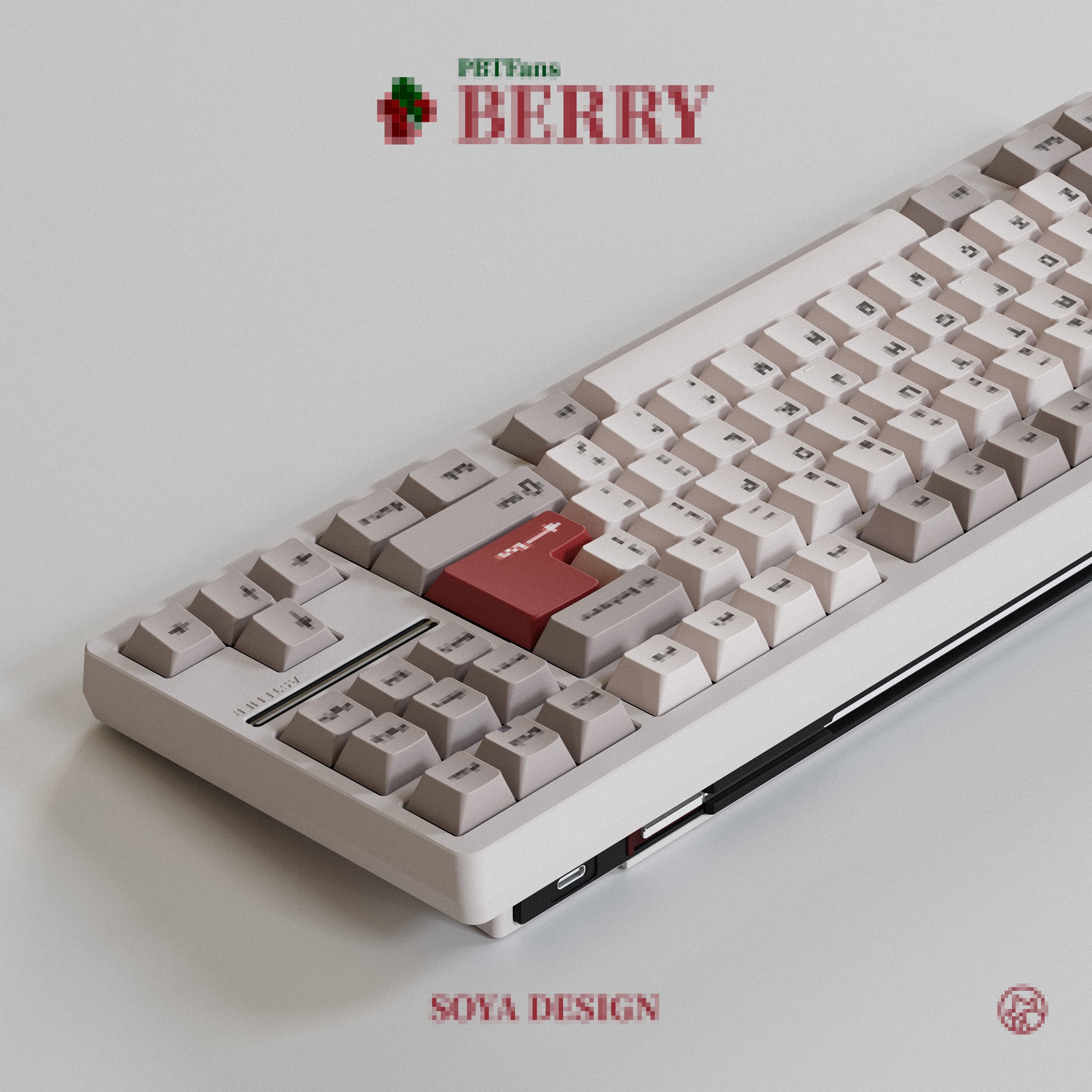 PBTFans Berry -Beige- Keycaps - Gallery image 4 showing project details
