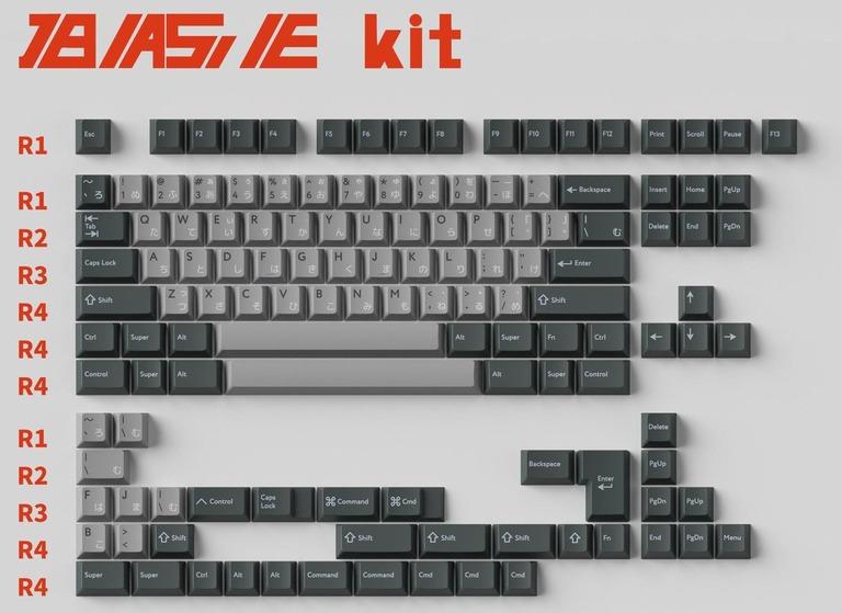 PBTfans 電氣 Runner (IC) - Keycap interest check cover image featuring PBTfans 電氣 Runner, keycap set, ABS plastic, doubleshot, retro, vintage,  Sharp project Daydream, ATD,  novelty keycaps,  Japanese sublegends