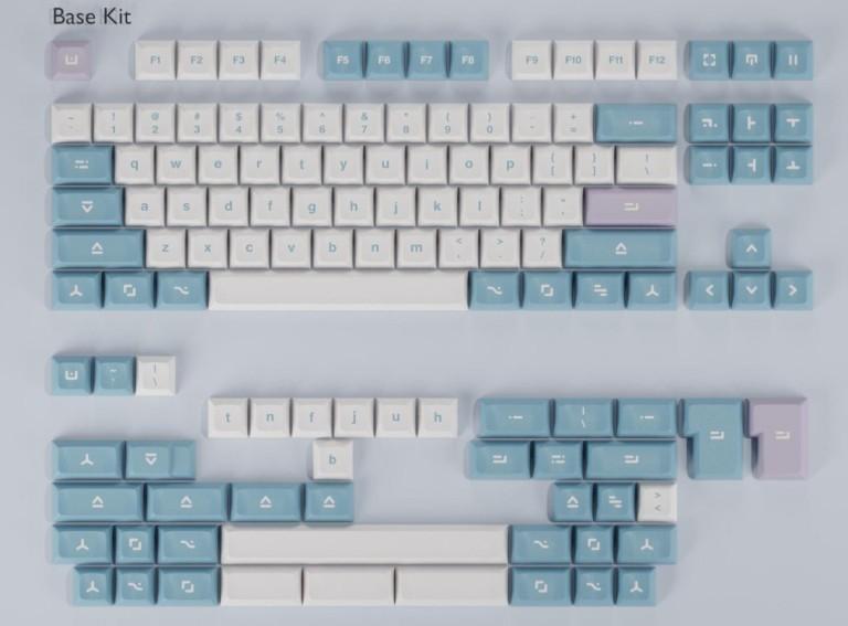 DSA Berry Yogurt - Keycap group buy cover image featuring DSA Berry Yogurt, keyset, Signature Plastics, ABS DSA, lower-case alpha molds, vendors, kitting format