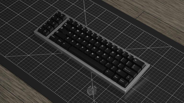 Jimi: 60XT (IC) - Keyboard interest check cover image featuring Jimi 60XT, CNC aluminum keyboard, mechanical keyboard IC, 60% keyboard, Tadpole mount, custom PCB keyboard, Tsangan layout, WKL keyboard, WK keyboard, curved mechanical keyboard