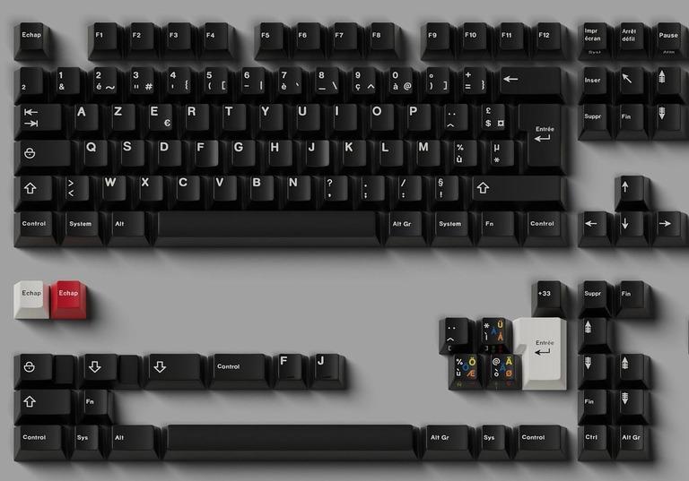 GMK Blanc sur Noir