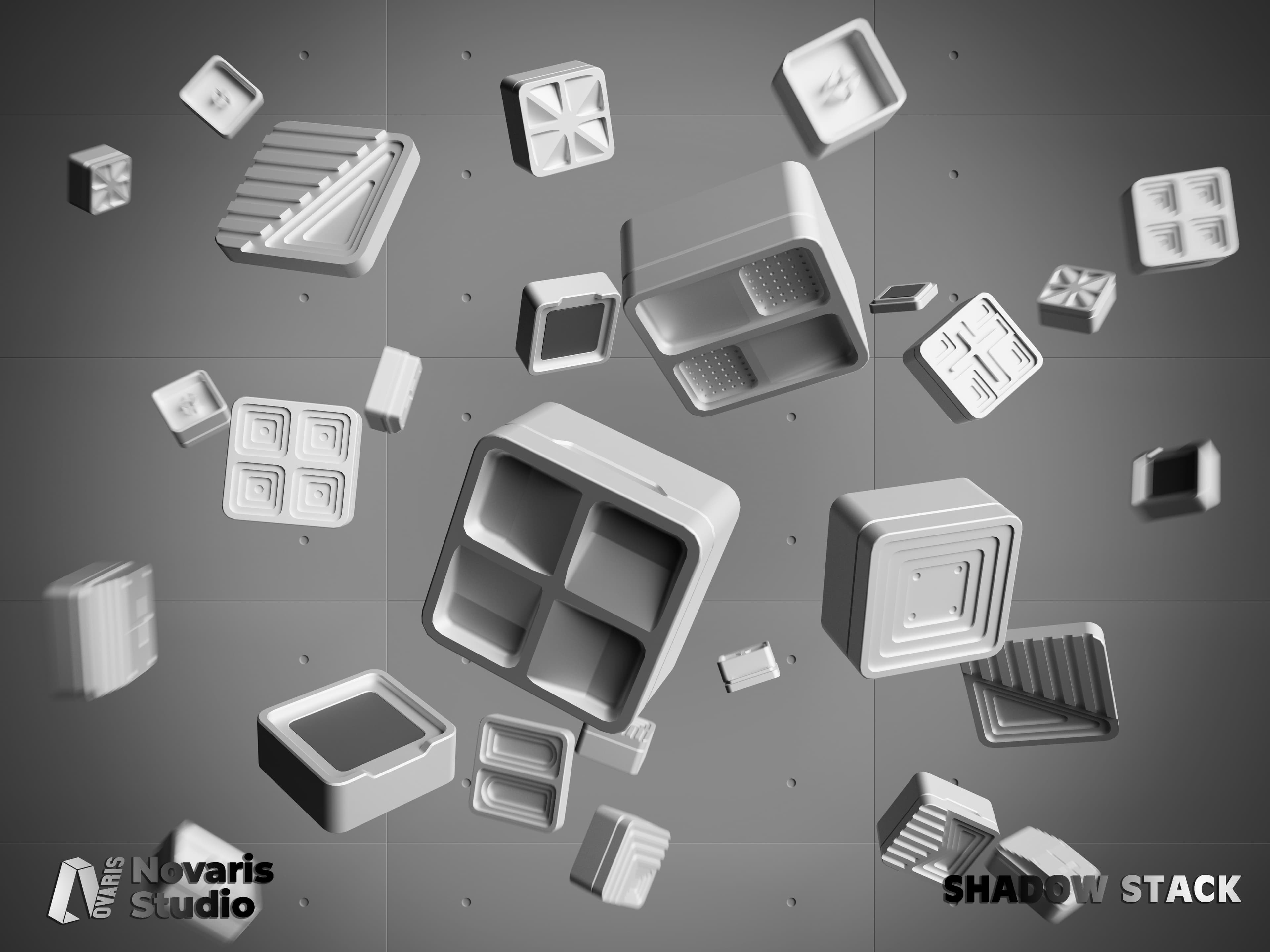 ShadowStack Metal Artisan Keycap Set - Gallery image 5 showing project details