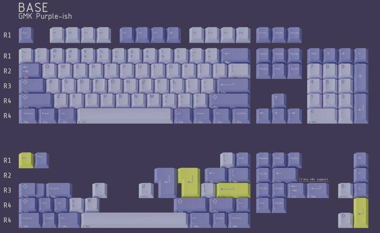 GMK Purple-ish (GB)