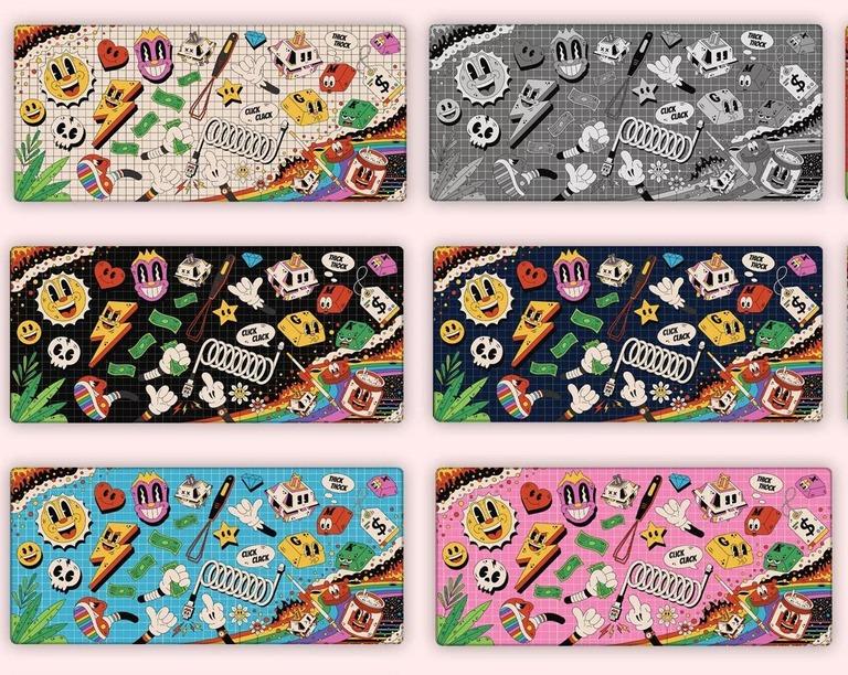 Rubberhose Keyboard Parts Deskpads (GB)